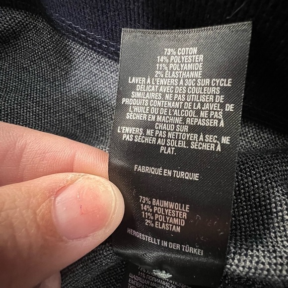 Ted Baker Collar Sweater Pullover Button 100% Cotton Navy Blue Size 5 (XL) - Picture 7 of 9